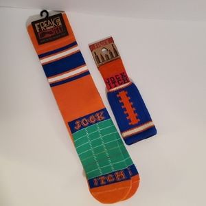 Bundle of Freaker Feet socks & bottle insulator